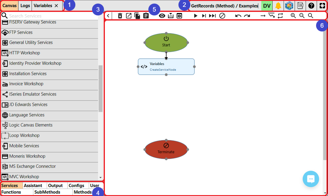 Logic Canvas on a Newly Created Stand-Alone Method